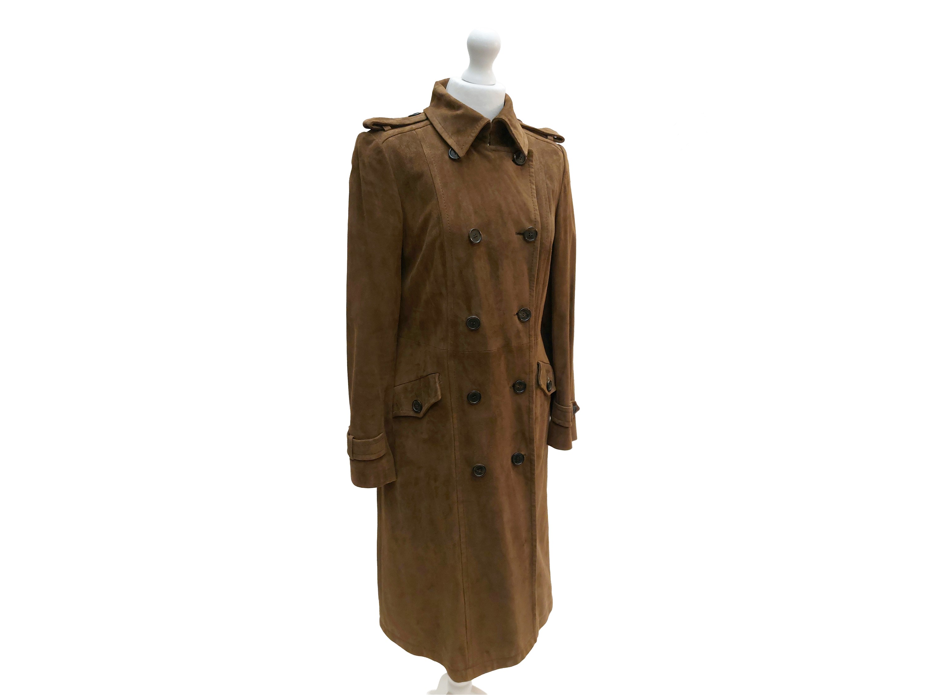 Tod's - Trench Scamosciato Nocciola