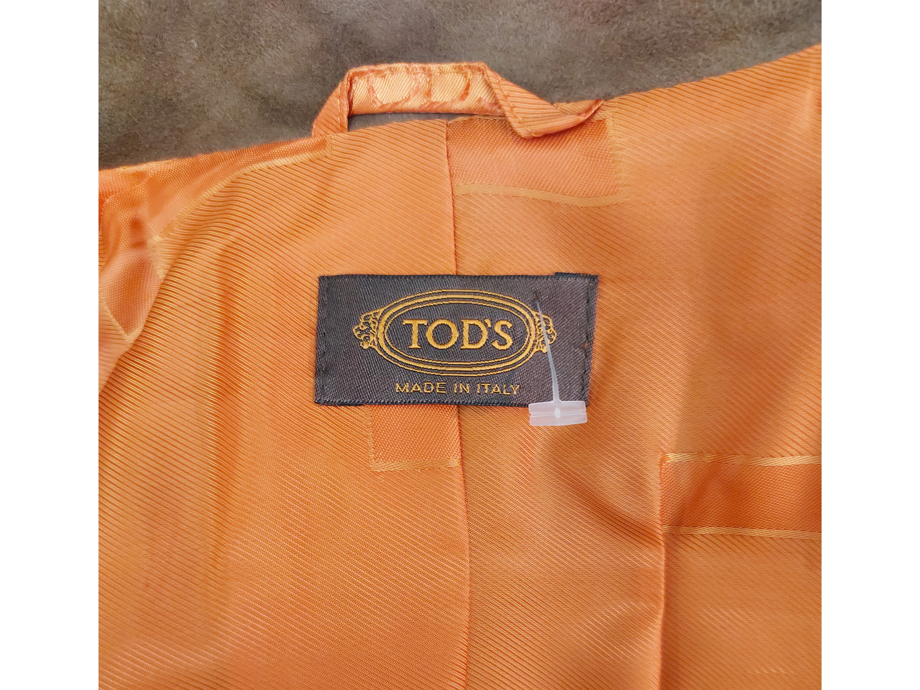 Tod's - Trench Scamosciato Nocciola