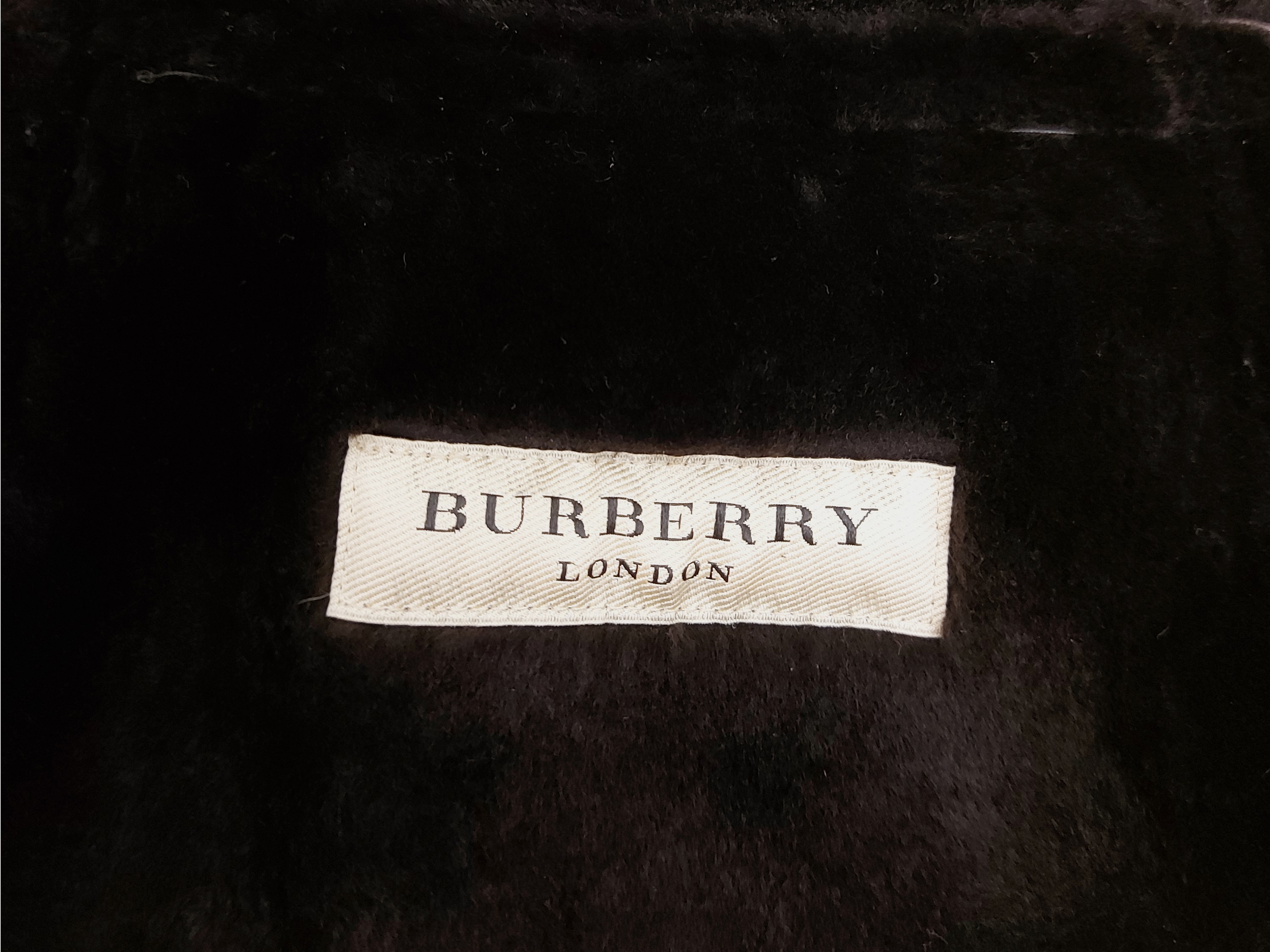 Burberry, Shearling corto marrone