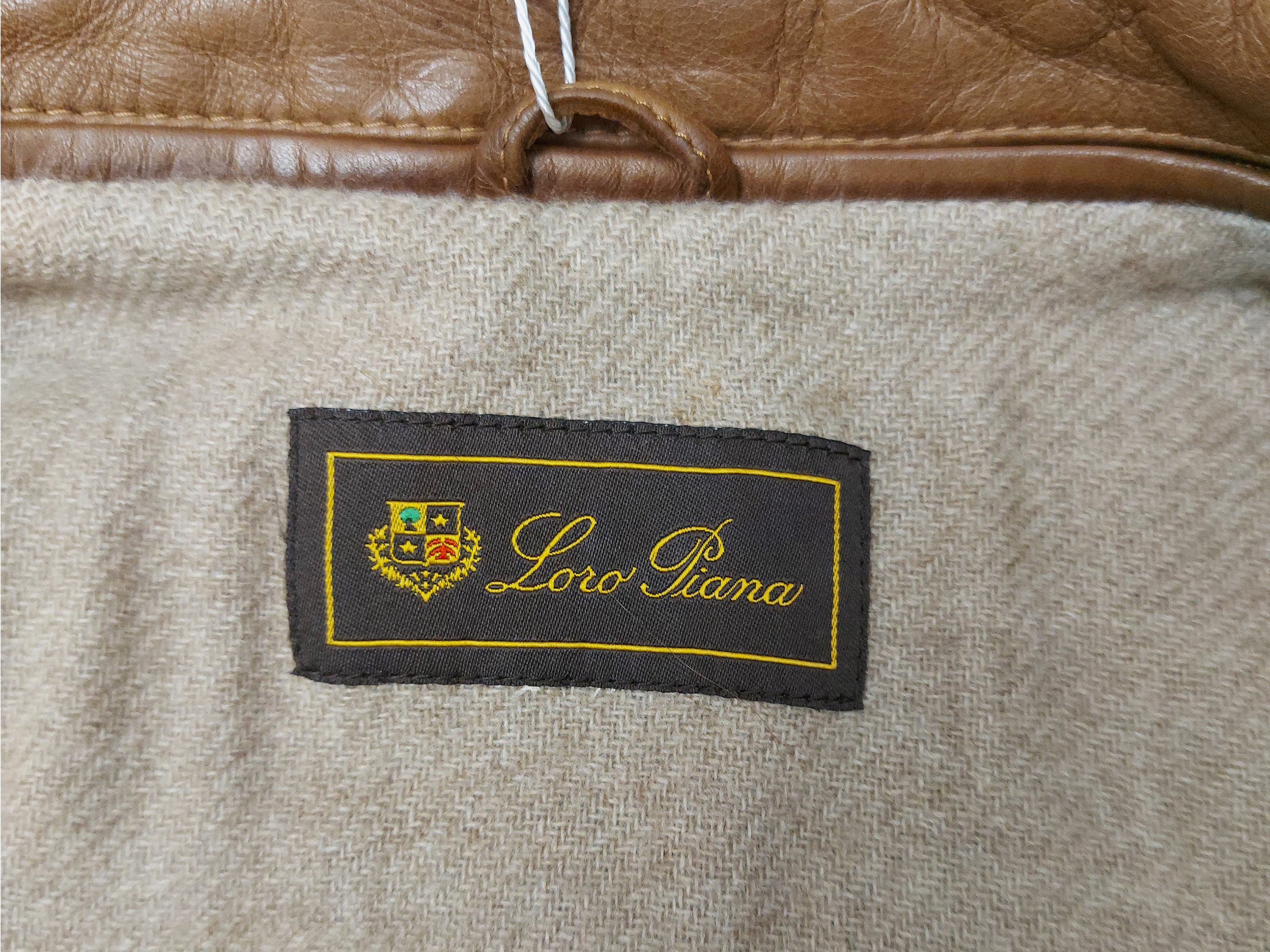 Loro Piana - Gilet in Pelle Color Biscotto