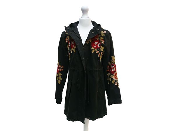Parka in cotone nero, Johnny Was