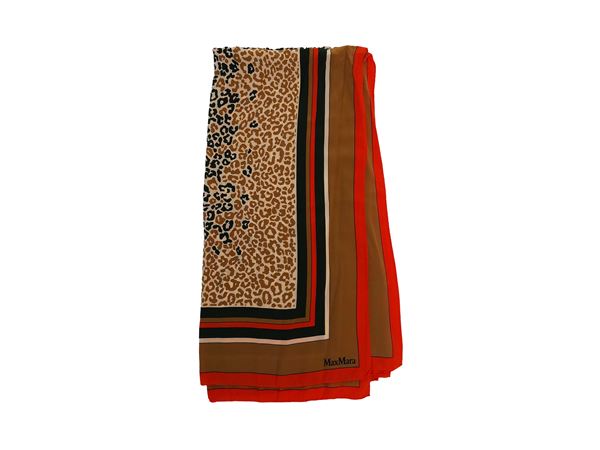 Max Mara - Grande foulard animalier