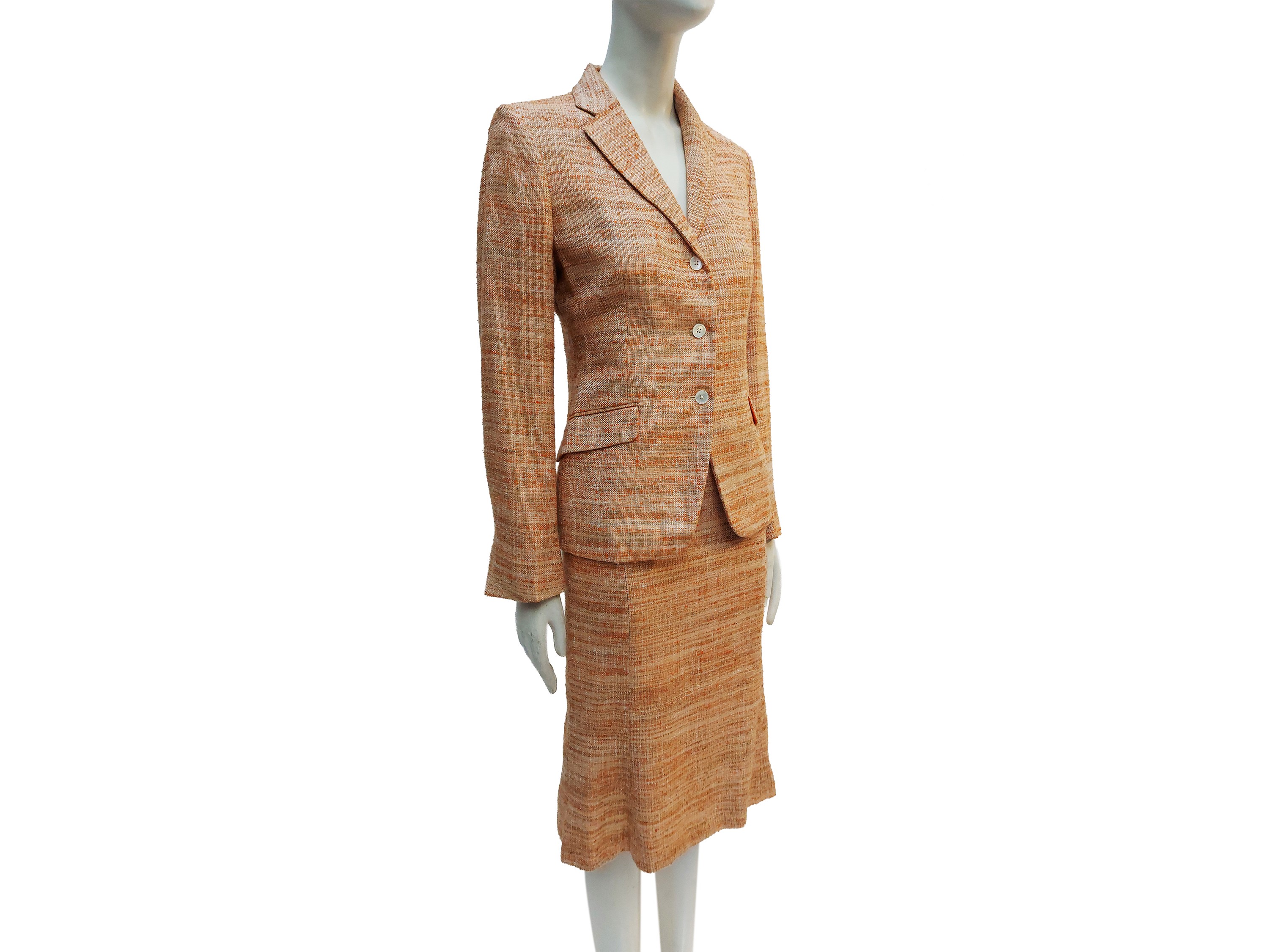 Vacca Domenico, Tailleur in tweed di cotone melange