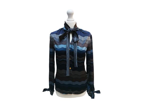 Roberta di Camerino - Camicia in seta fantasia
