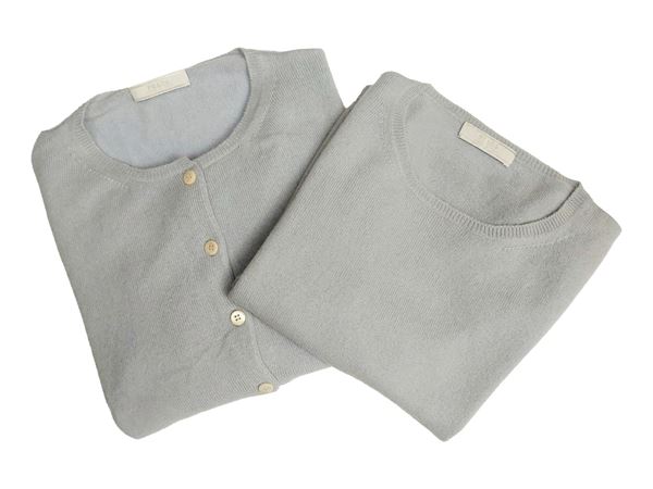 Prada - Powder Blue Cashmere Twin Set