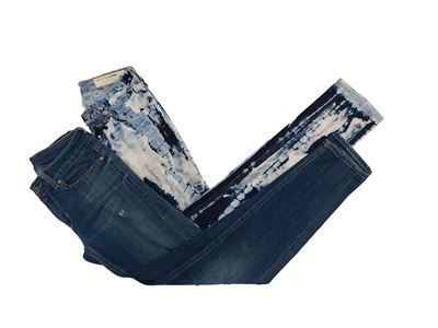 Rag & Bone e Dondup, due paia di jeans skinny (lavaggio bleach e denim blu), taglia 25