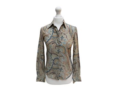 Loro Piana, Camicia in seta con motivo paisley
