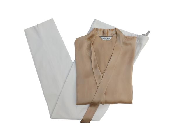 Max Mara - Pantaloni e Camicia in seta