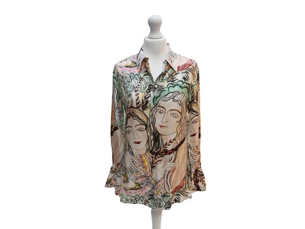 3.1 Phillip Lin - Camicia in seta fantasia