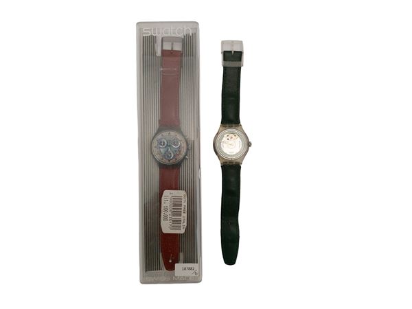 Swatch - Nine Three automatic and Chrono Aztec  (Nineties)  - Auction Vintagemania. Summer Vibes - Maison Bibelot - Casa d'Aste Firenze - Milano