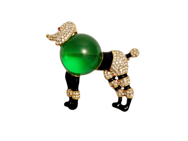 Spilla animalier in stile Trifari
