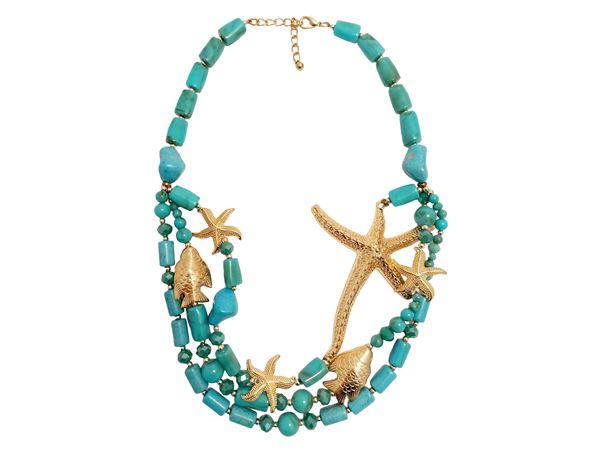 Collana turchese in stile marino