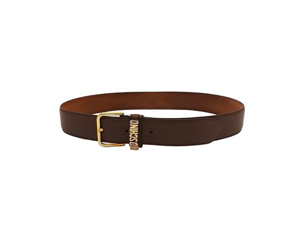 Moschino - Brown leather belt