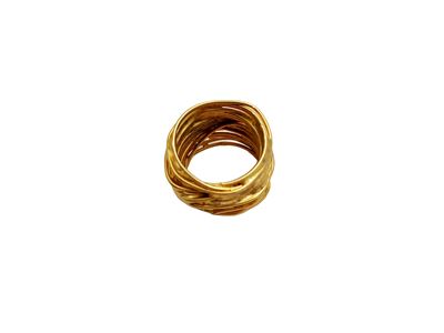 Anello multifilo in ottone, misura 14