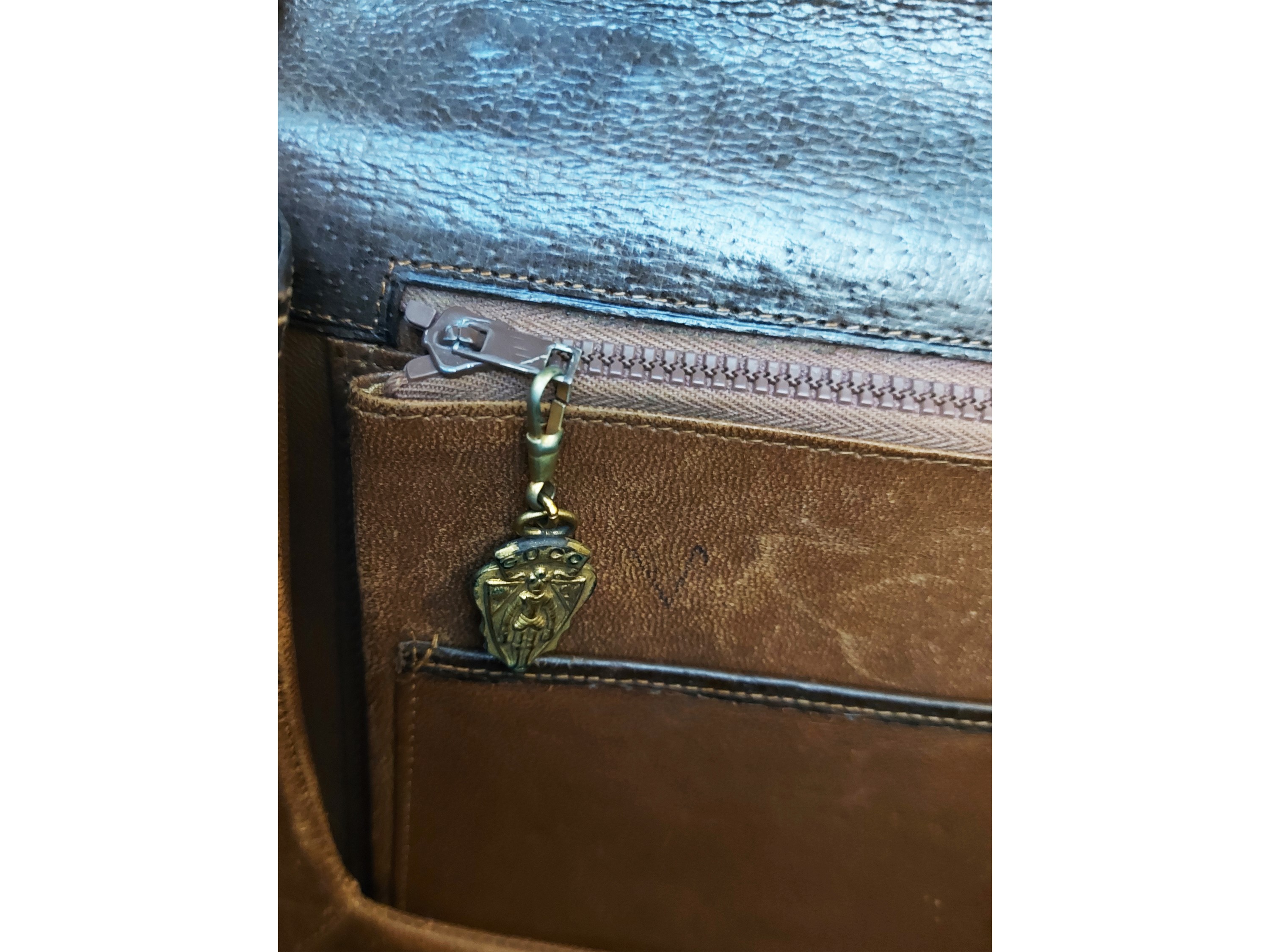 Gucci, Borsa Bamboo 1947 in pelle di cinghiale, anni Sessanta