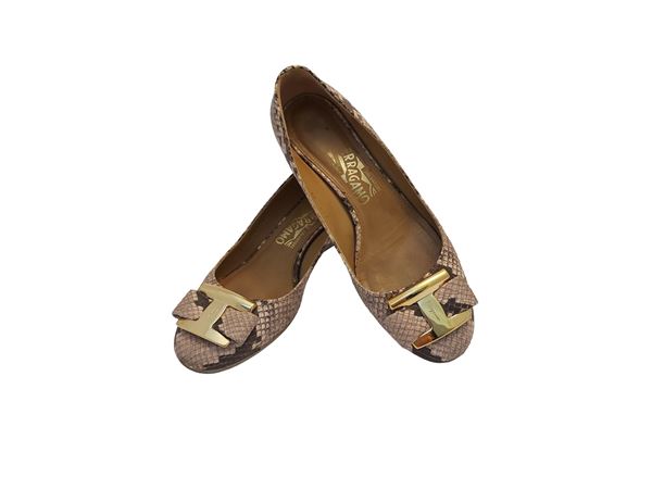 Salvatore Ferragamo - Ballerine in pitone
