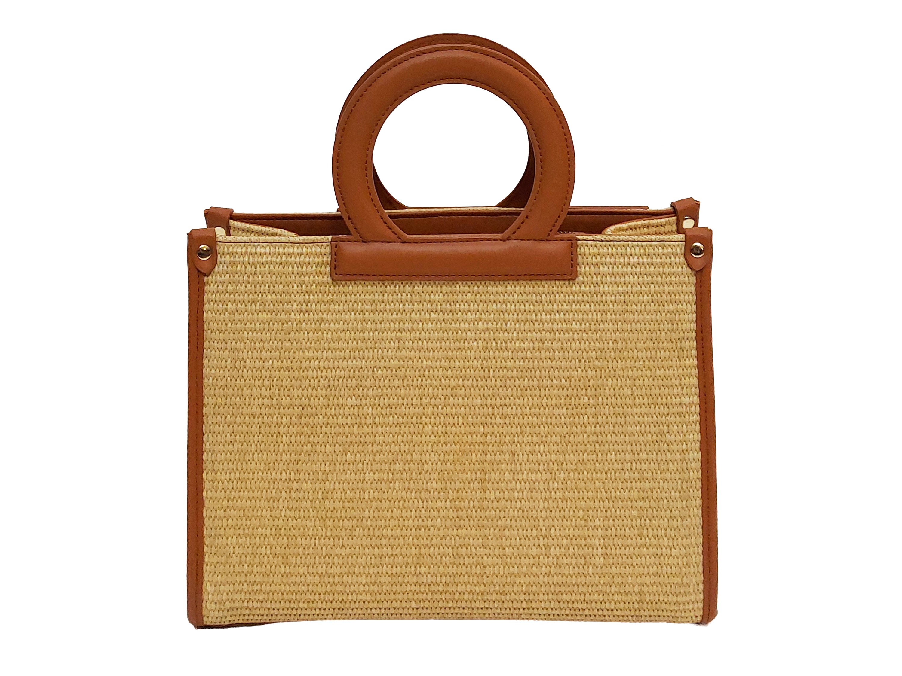 Roccobarocco, Borsa a mano in paglia beige