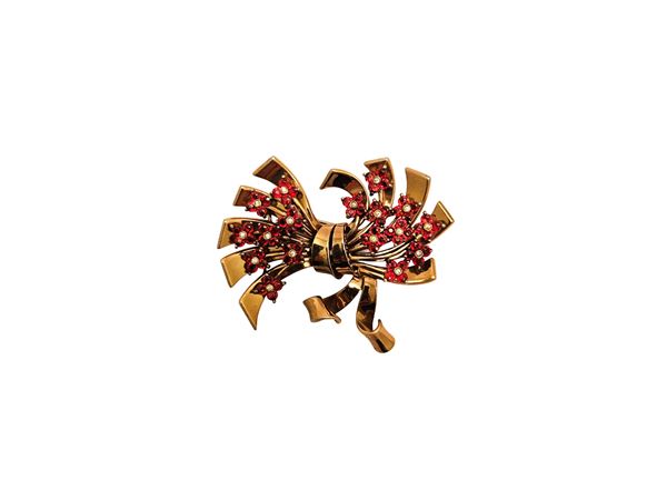 Pennino - Gold Sterling Brooch