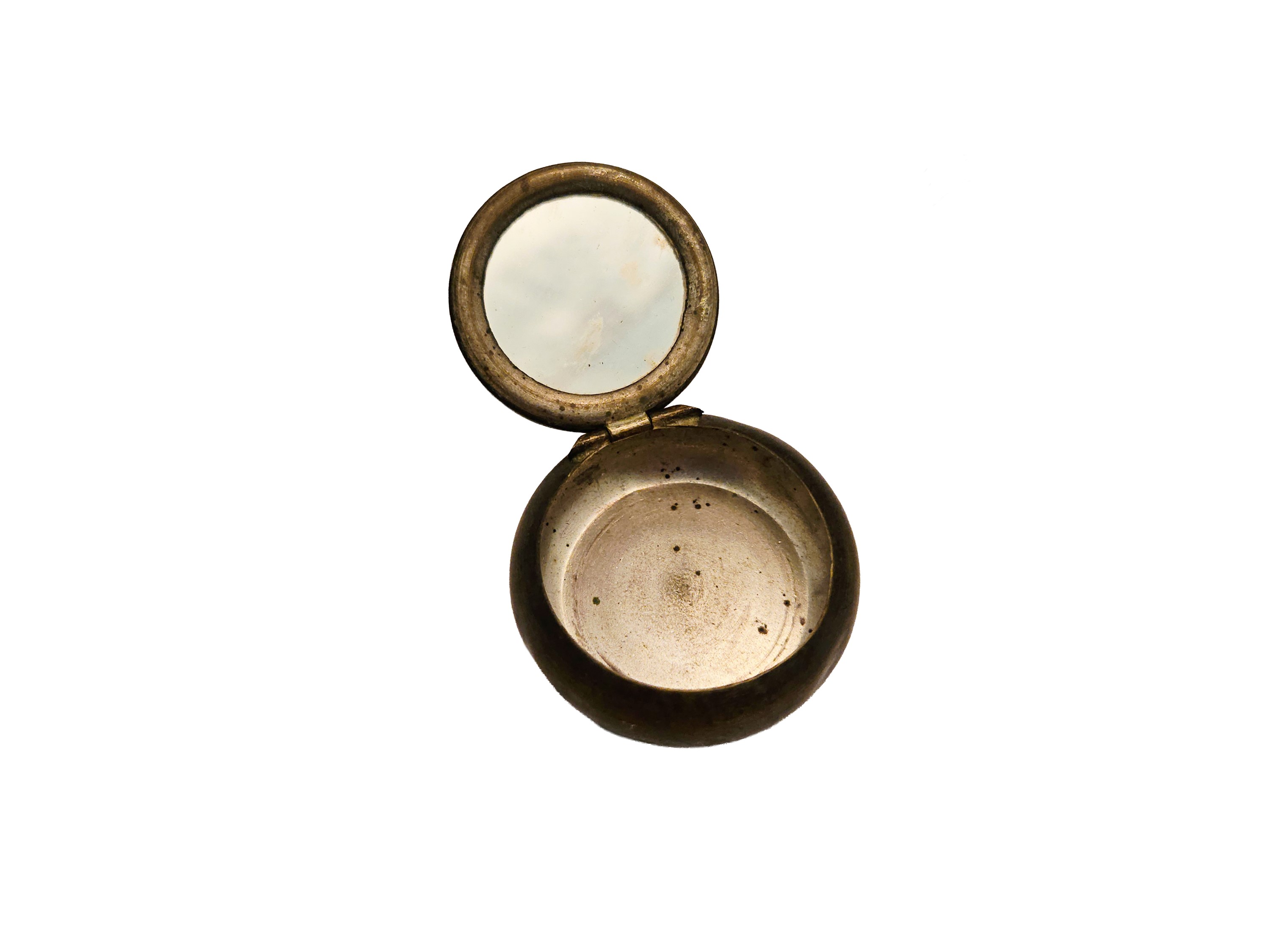 Portapillole, bronzo e smalto