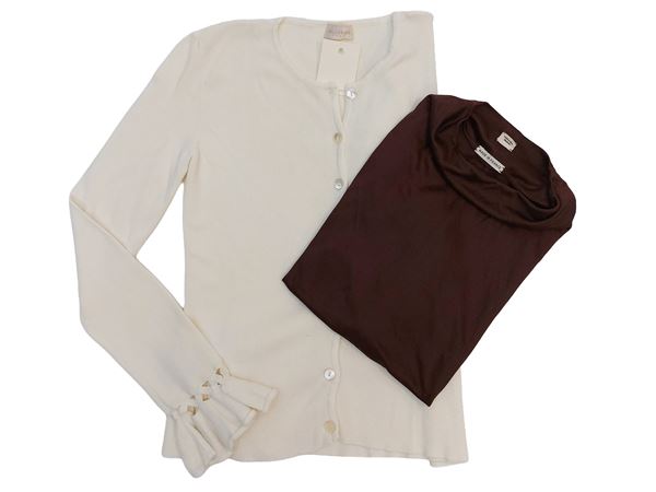 Hermès/Valentino - Top e Cardigan