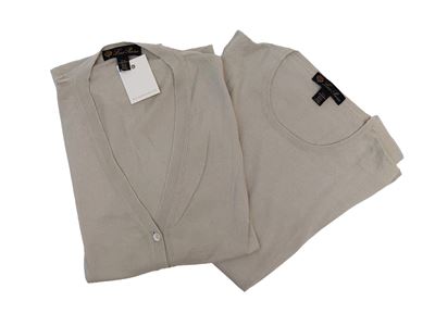 Loro Piana, Twin set in cashmere e seta