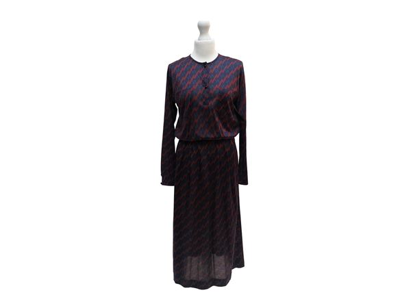 Salvatore Ferragamo - Patterned jersey dress