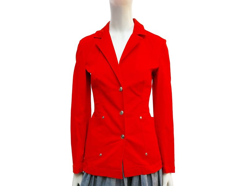 Claude Montana - Giacca in Cotone Rosso