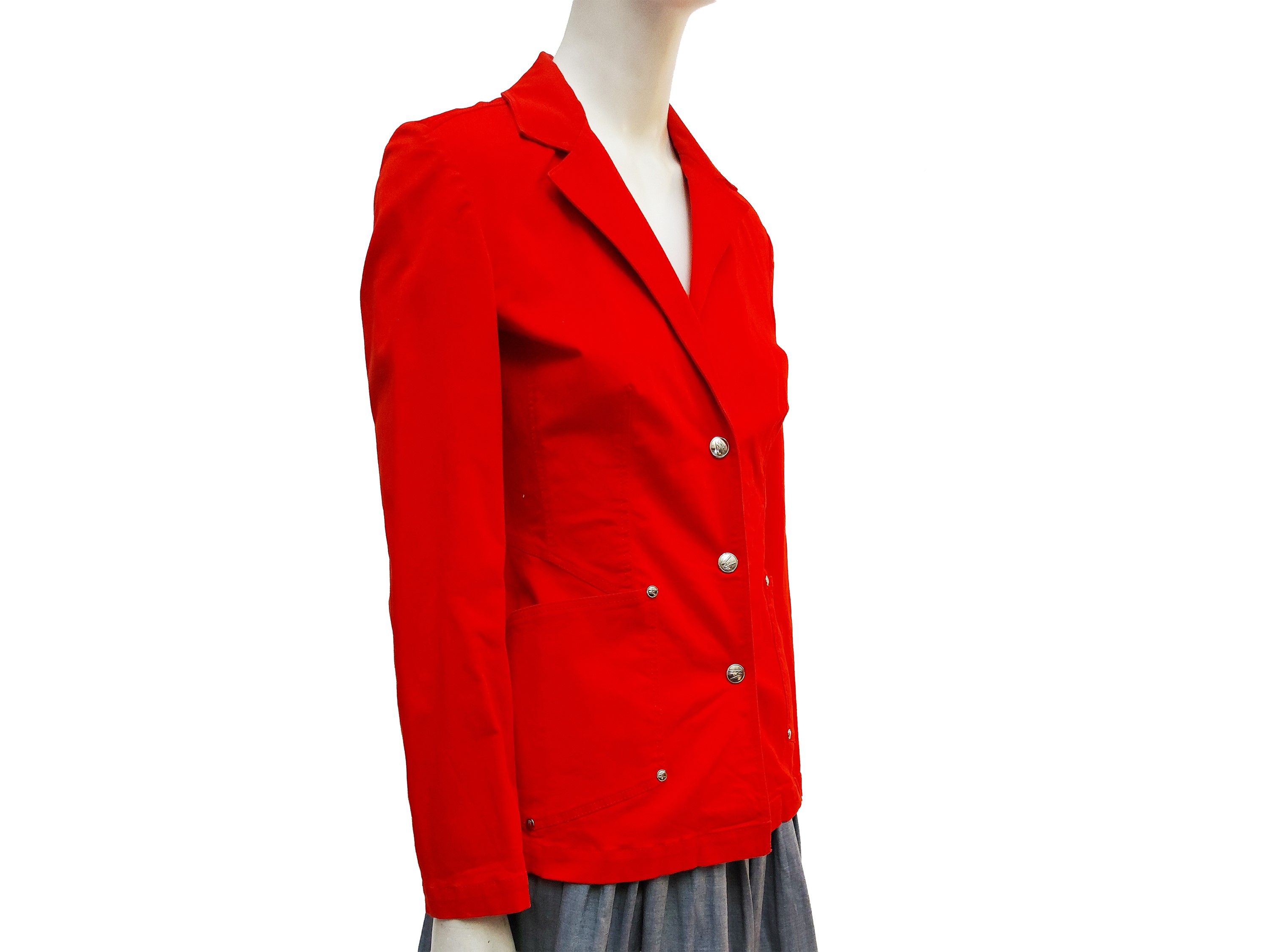 Claude Montana - Giacca in Cotone Rosso
