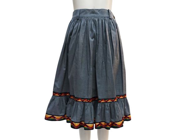 Kenzo - Cotton folk skirt