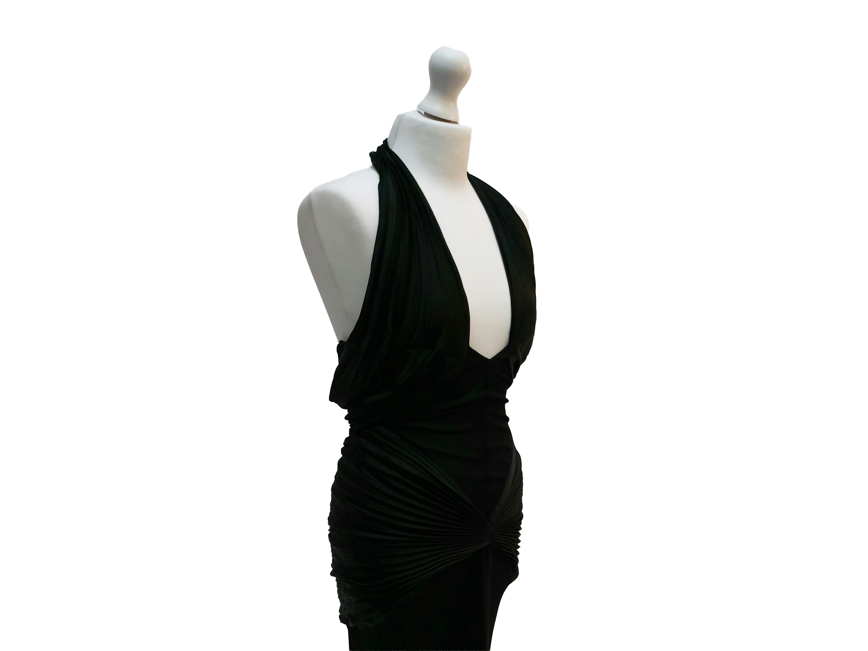 Thierry Mugler - Abito da Sera Stardust Dress in Seta Nera