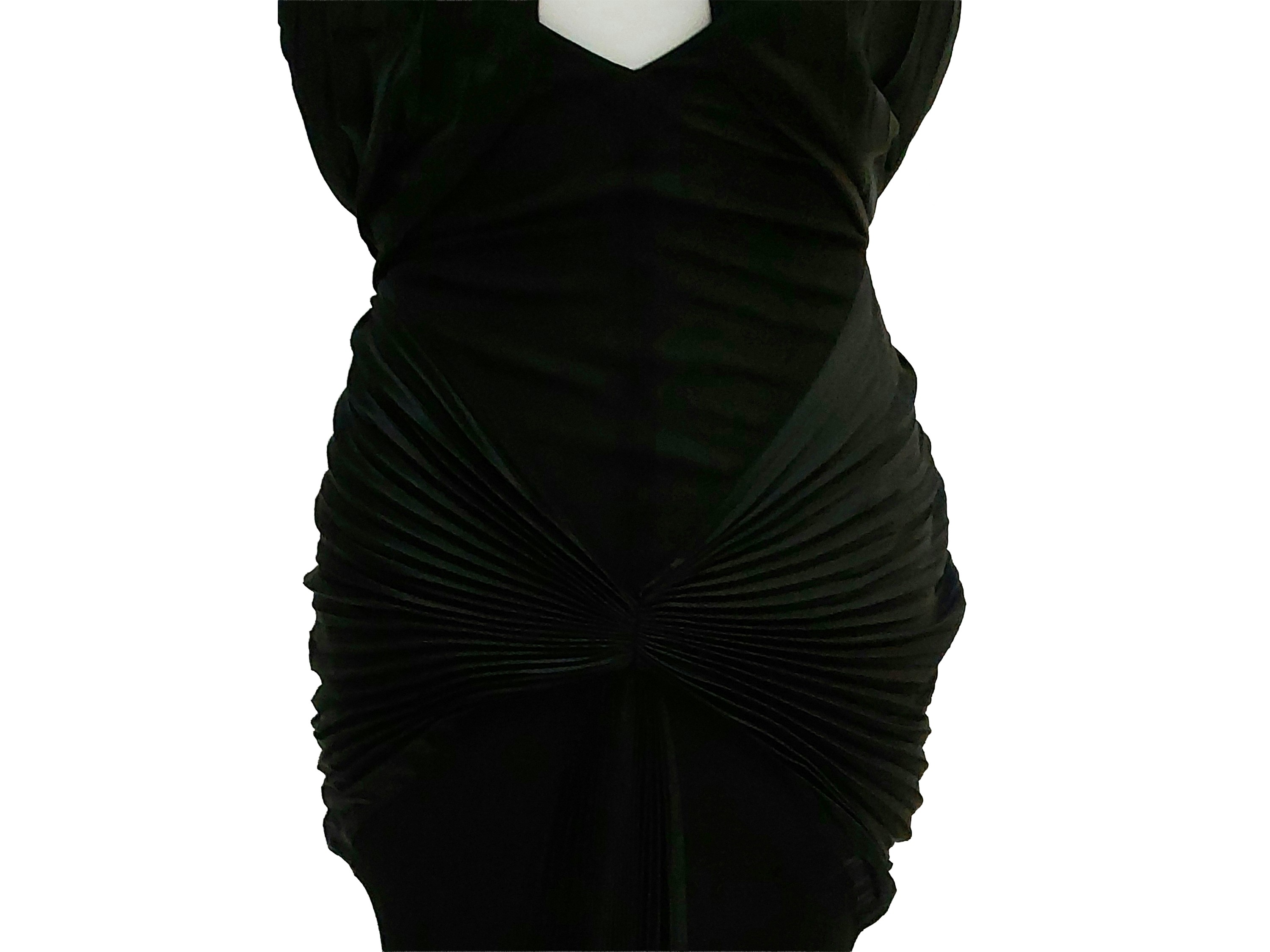 Thierry Mugler - Abito da Sera Stardust Dress in Seta Nera