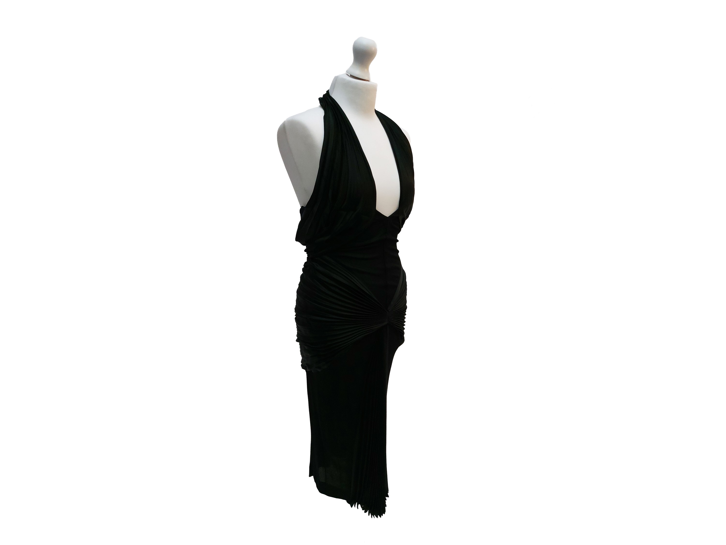 Thierry Mugler - Abito da Sera Stardust Dress in Seta Nera
