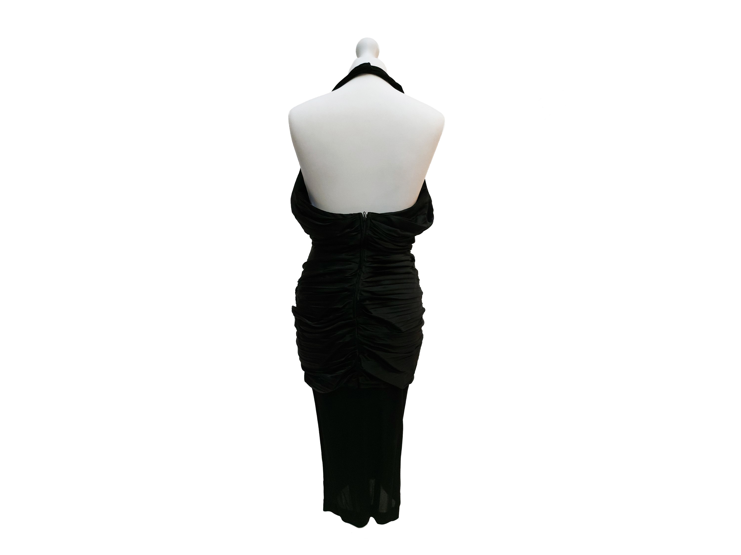 Thierry Mugler - Abito da Sera Stardust Dress in Seta Nera