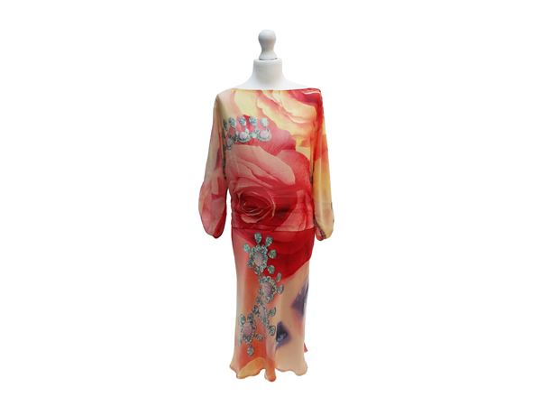 Completo sartoriale in seta fantasia