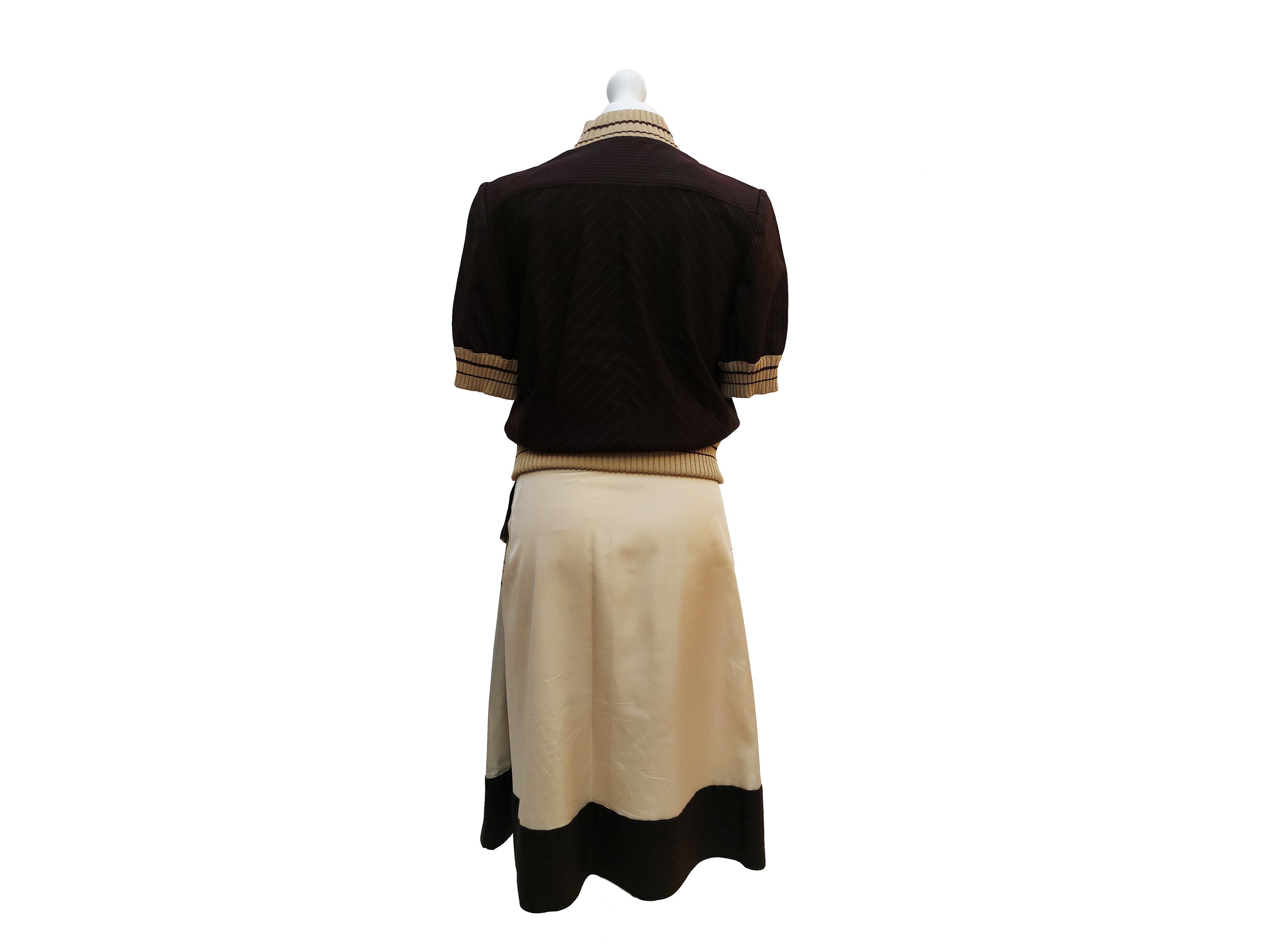 Antonio Marras - Tailleur in Lana e Viscosa Beige e Marrone