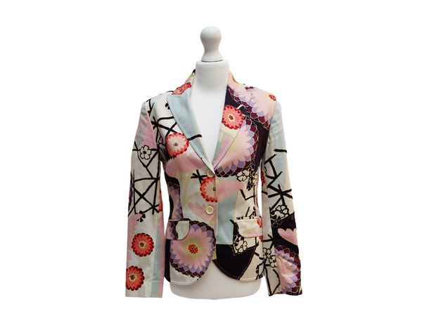 Escada - Floral patterned cotton trouser suit