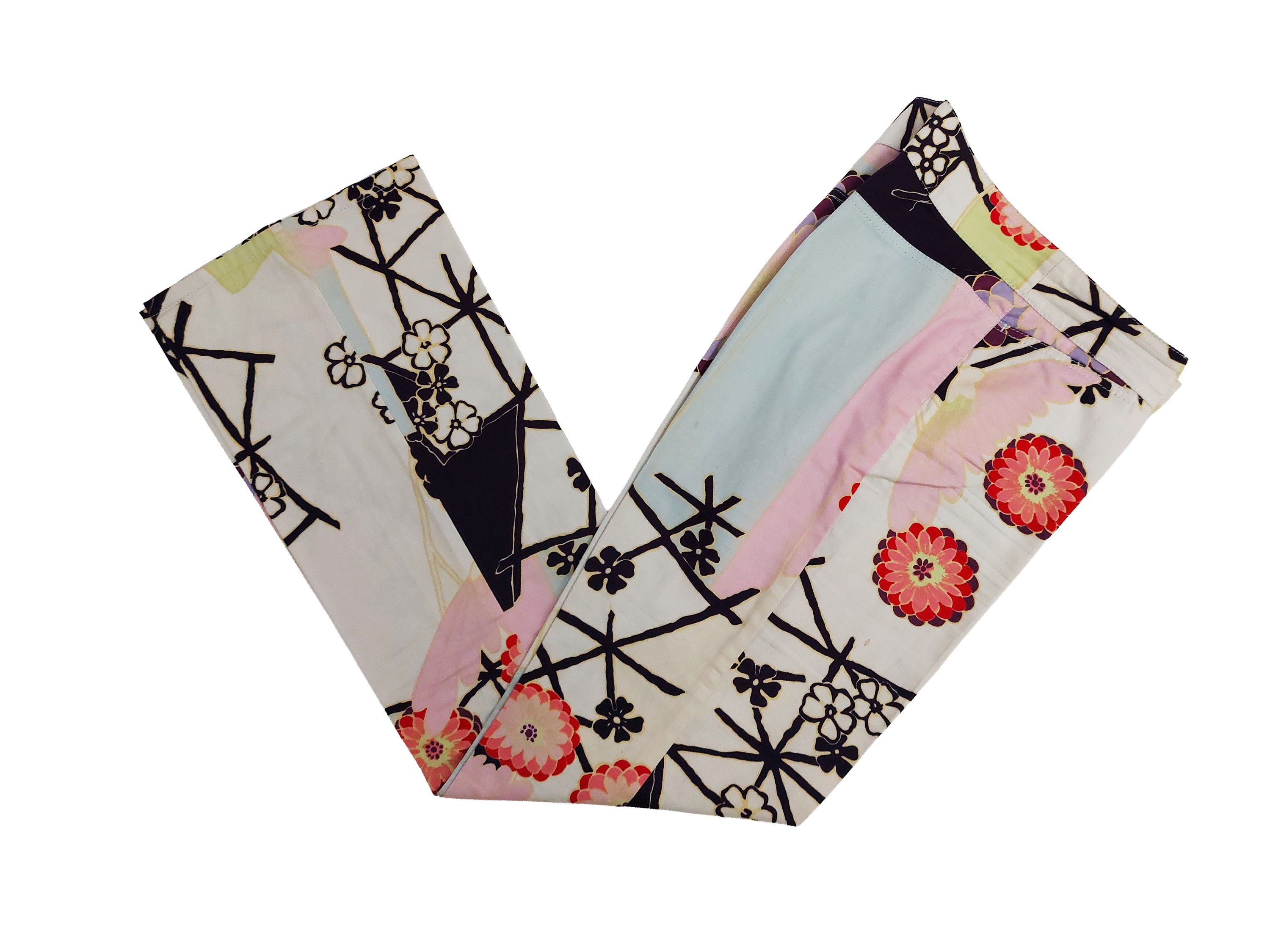 Escada - Tailleur Pantalone in Cotone a Fantasia Floreale
