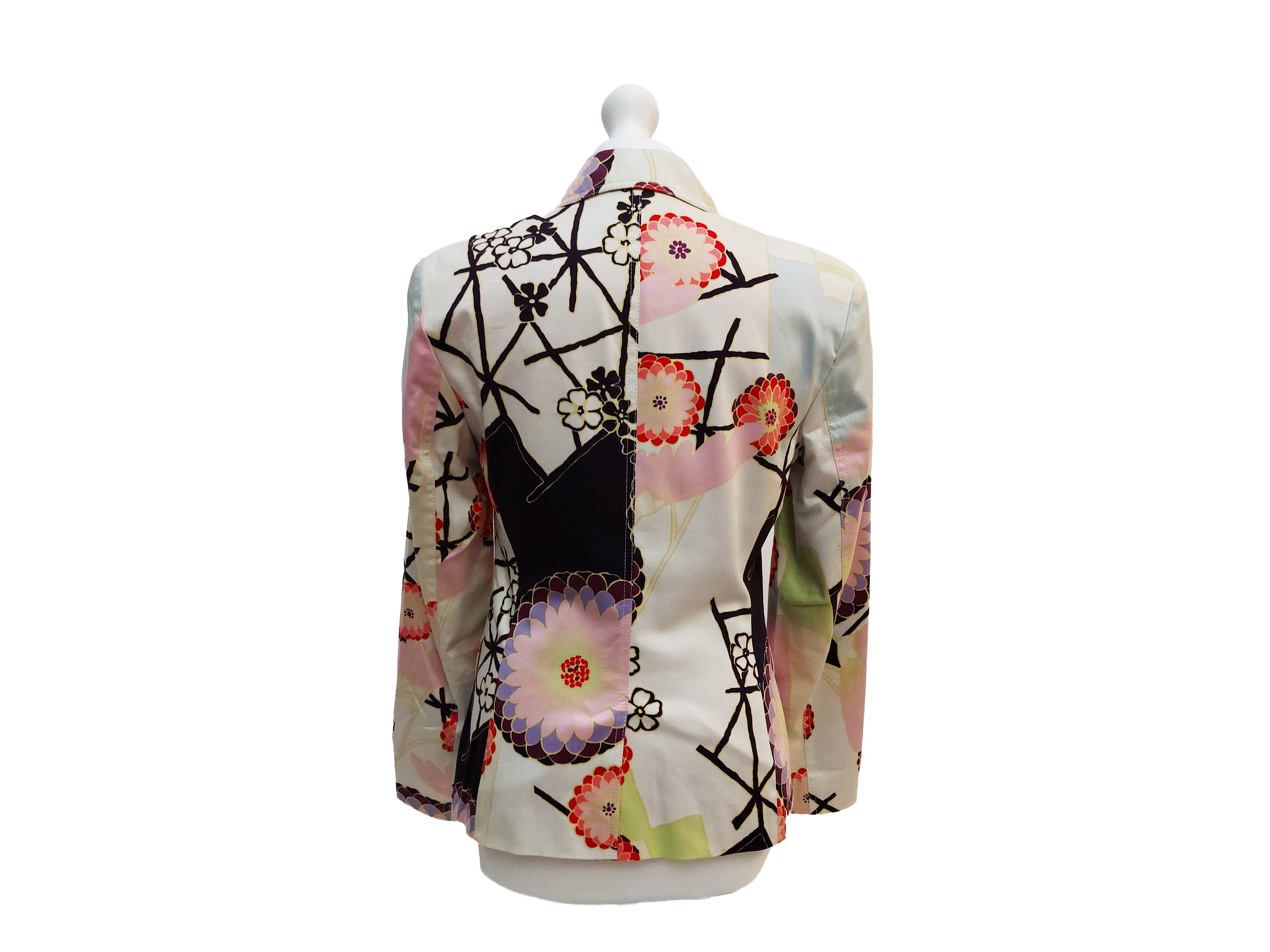 Escada - Tailleur Pantalone in Cotone a Fantasia Floreale