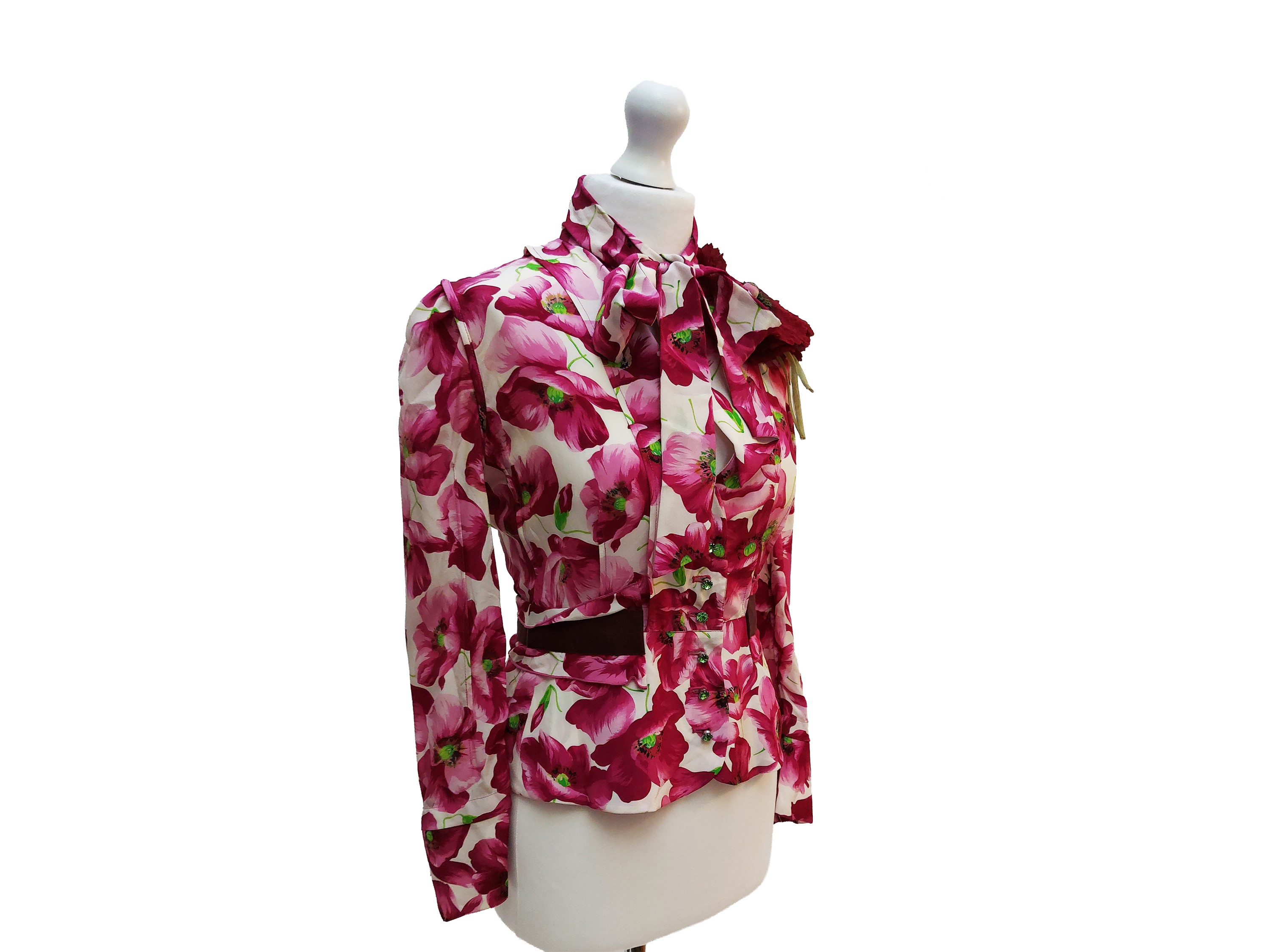 D&G, Camicia in seta a motivo floreale