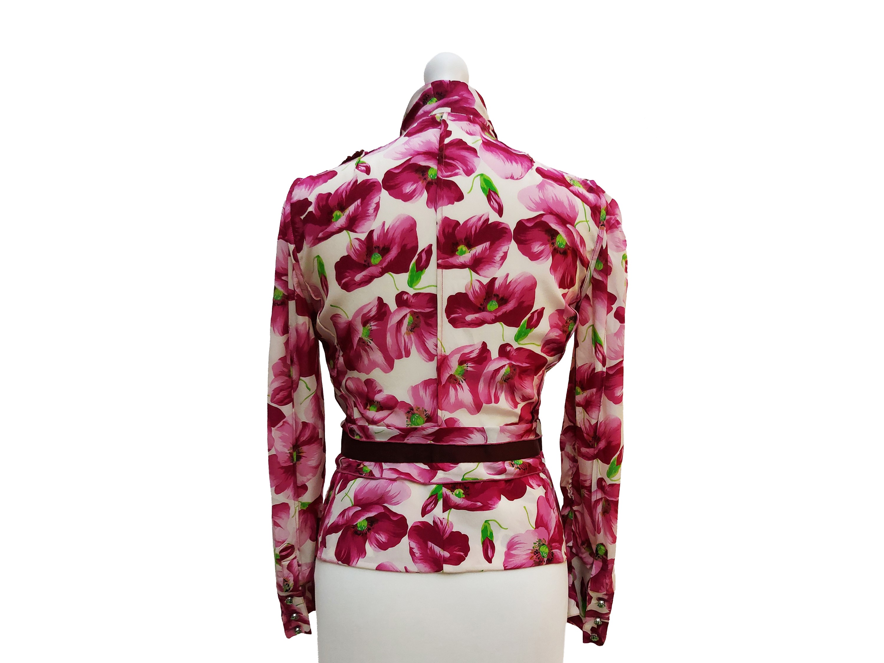 D&G, Camicia in seta a motivo floreale