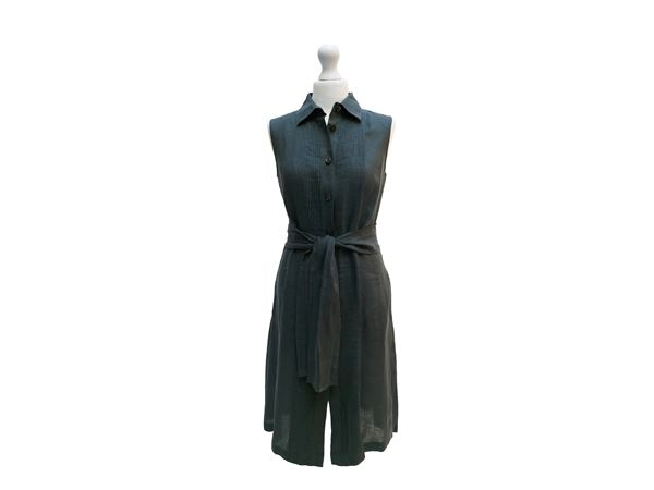 Armani - Sugar paper linen shirt dress