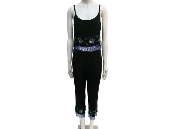Luisa Spagnoli - Black silk suit