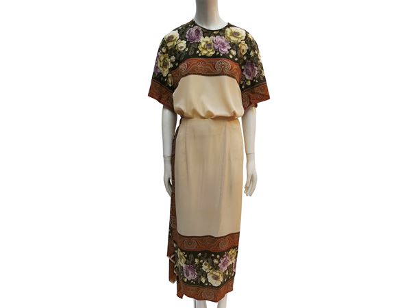 Valentino Boutique - Completo in seta color crema