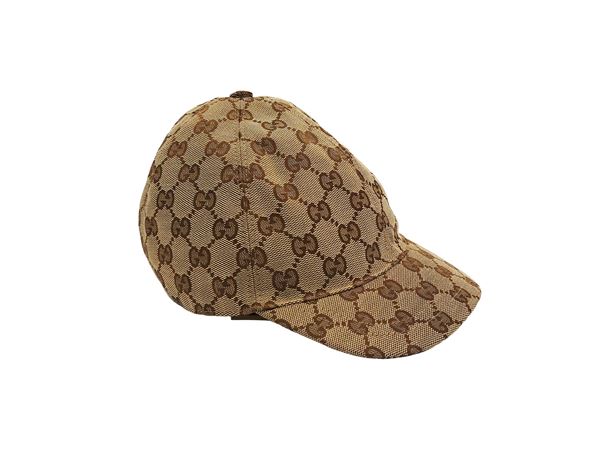 Gucci - Cappellino da bambino in tela monogram GG marrone