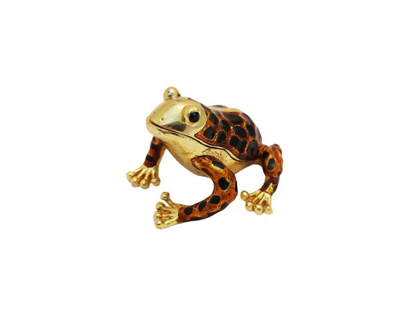 Scatolina portagioie a forma di rana