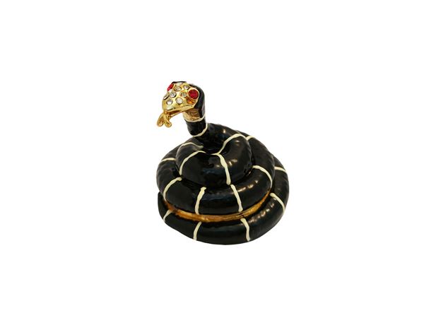 Scatolina portagioie a forma di cobra