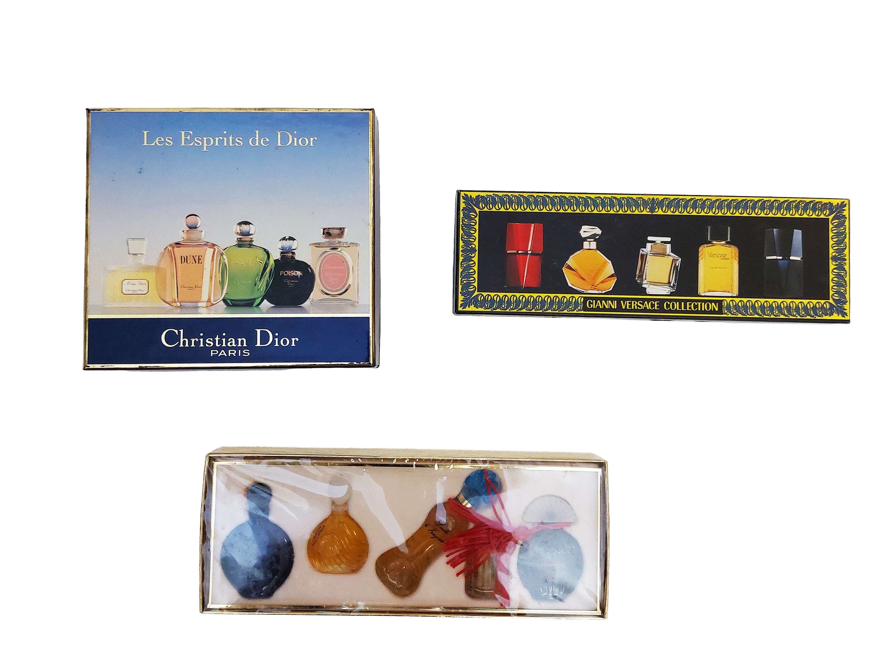 Set di miniature profumate da collezione, The Gold Collection, Gianni Versace Collection e Les Es...