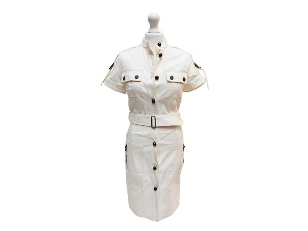 Lanvin x Acne Studios - White denim shirt dress