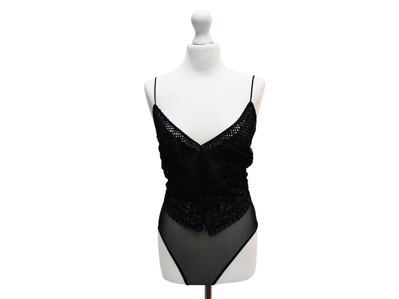 Ritmo di Perla - Body in Pizzo e Tulle Nero
