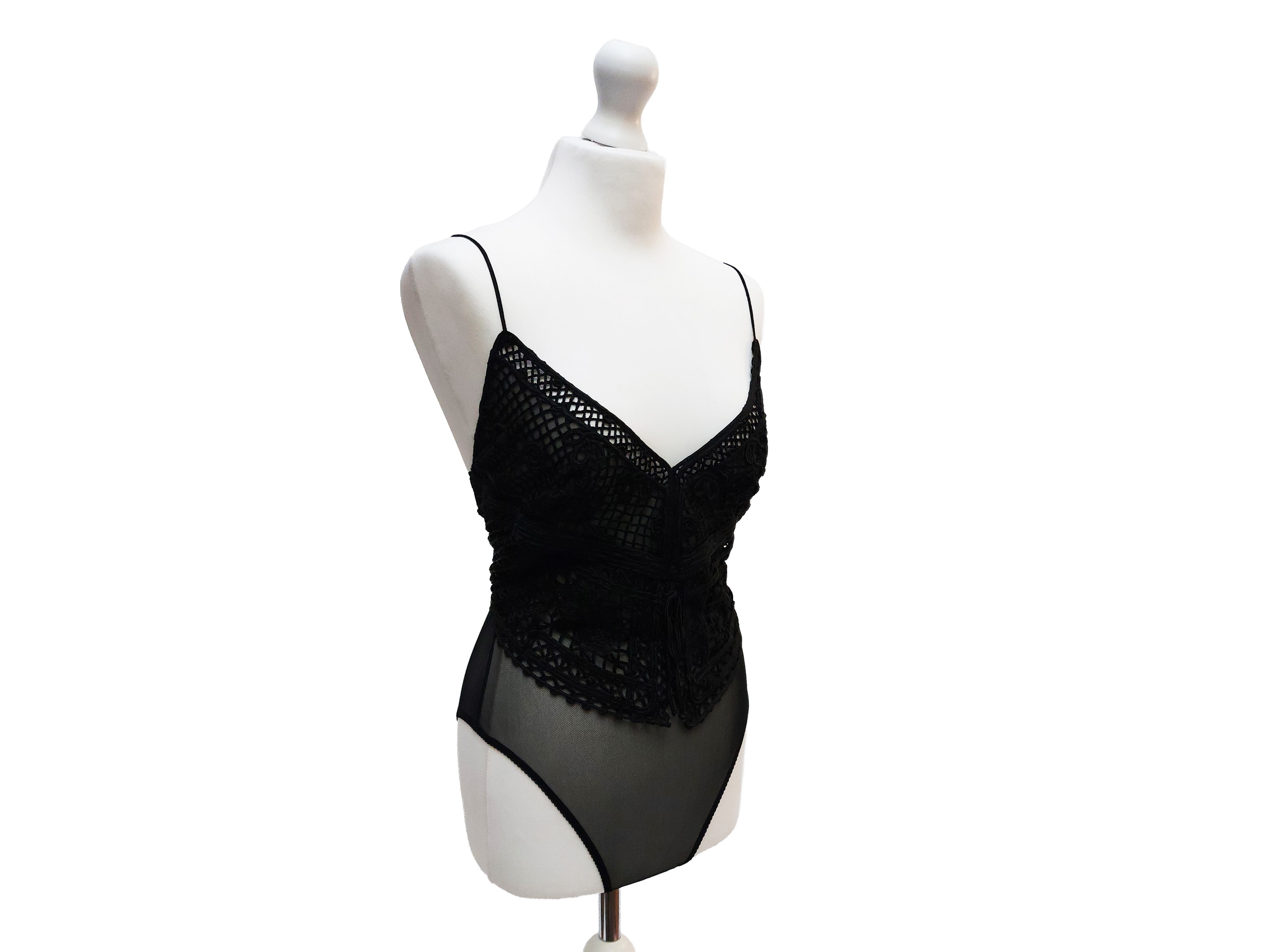 Ritmo di Perla - Body in Pizzo e Tulle Nero